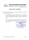 FOOD SAFETY STATEMENT